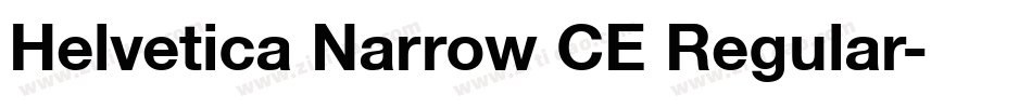Helvetica Narrow CE Regular字体转换